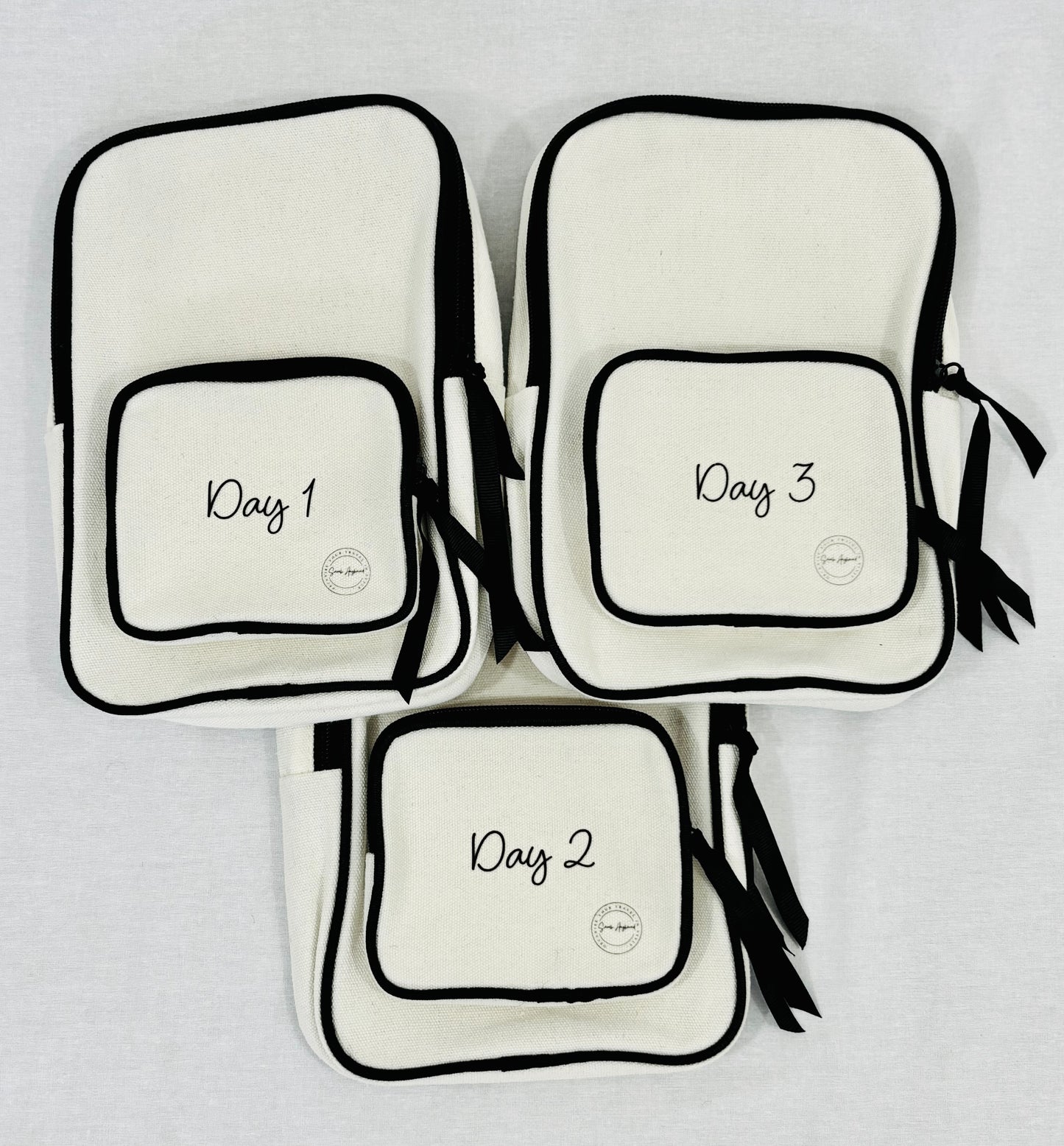 Packing Cubes – Baby – Set of 3 Daily + Bag Organisers – Cream