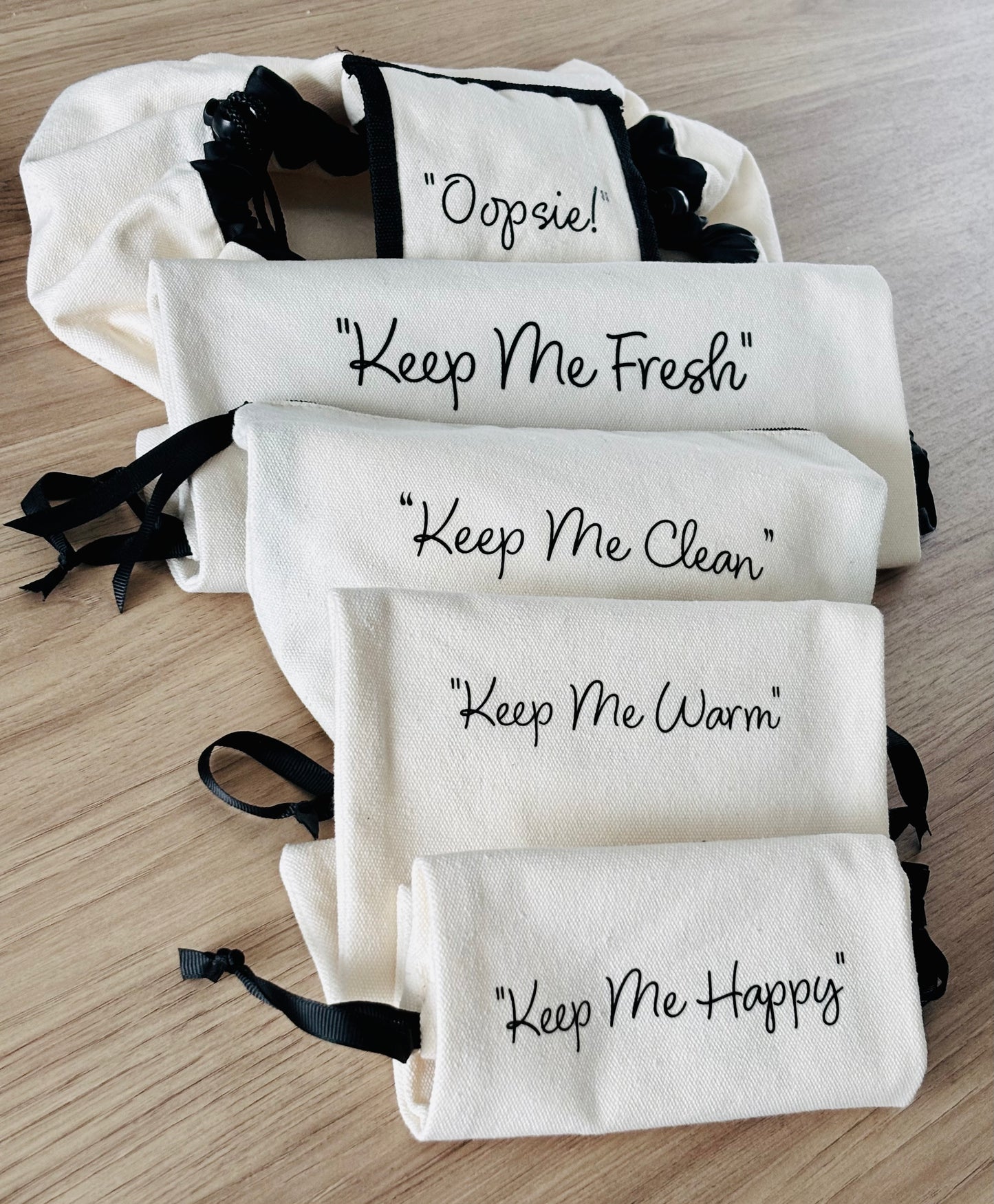 Nappy Bag Organisers - Baby - "Keep Me" Set - Cream