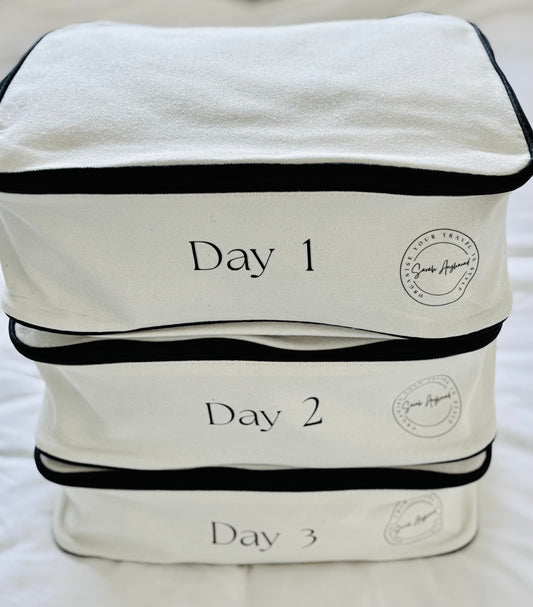 Days 1-3 Packing Cube Set - Cream