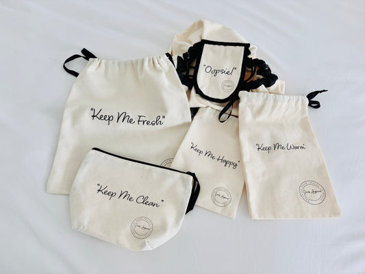 Nappy Bag Organisers - Baby - "Keep Me" Set - Cream