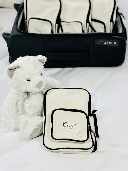 Bon Voyage Baby - Individual Travel Packing Pouch (Baby / Toddler) - Cream